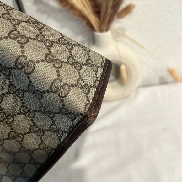 Authentic Gucci gg-canvas-web-sherry-line-hand-bag-beige-red-green unisex - Picture 8 of 17